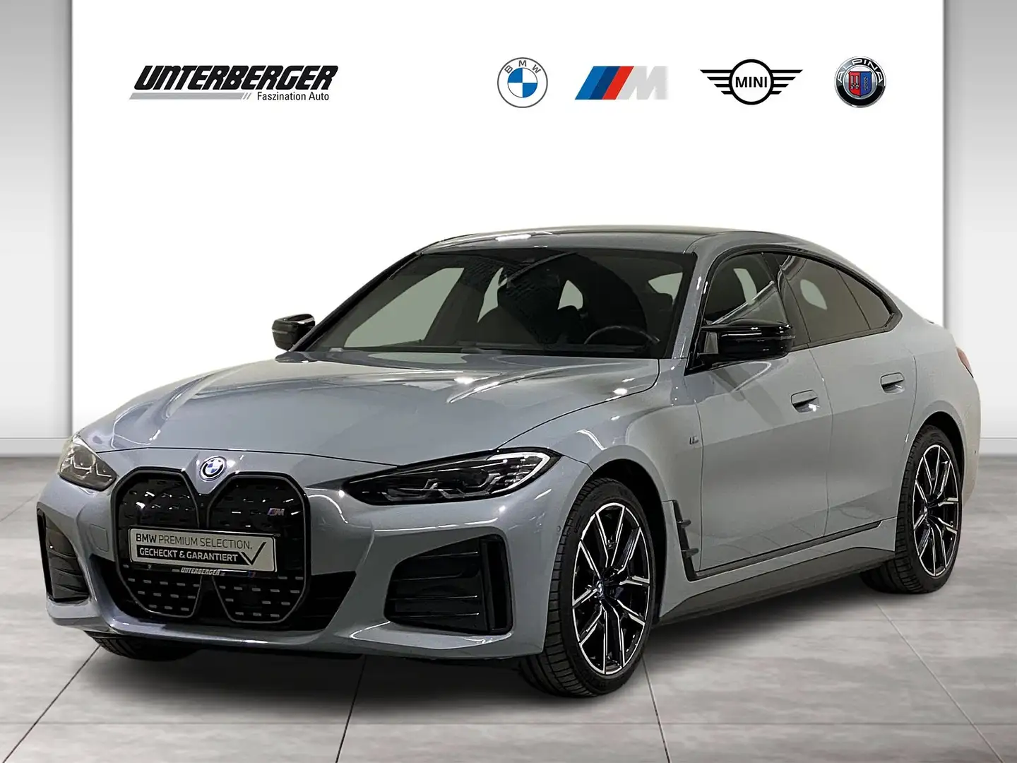 BMW i4 M50 Gran Coupé AHK DA PA+ 360° HK HUD Grijs - 1