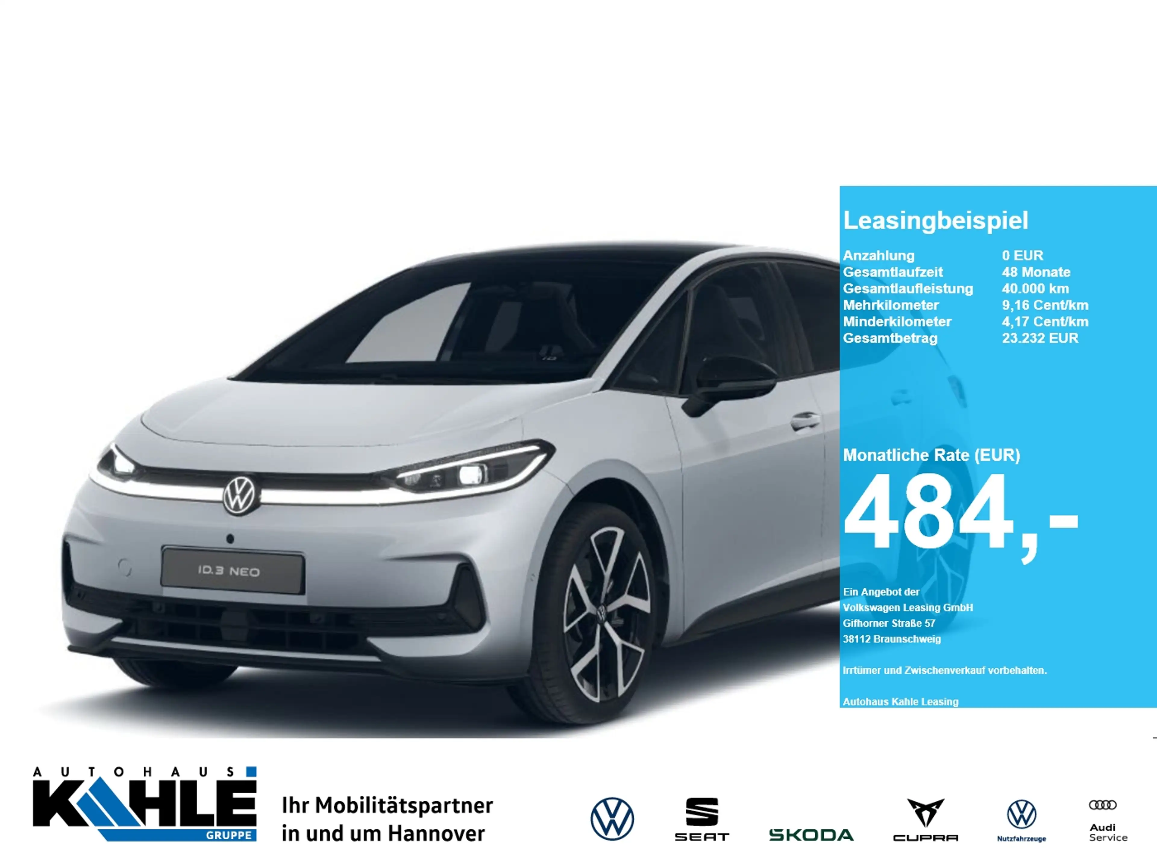 Volkswagen ID.3 Neo Style CarPlay Pano Matrix CCS ACC AHK