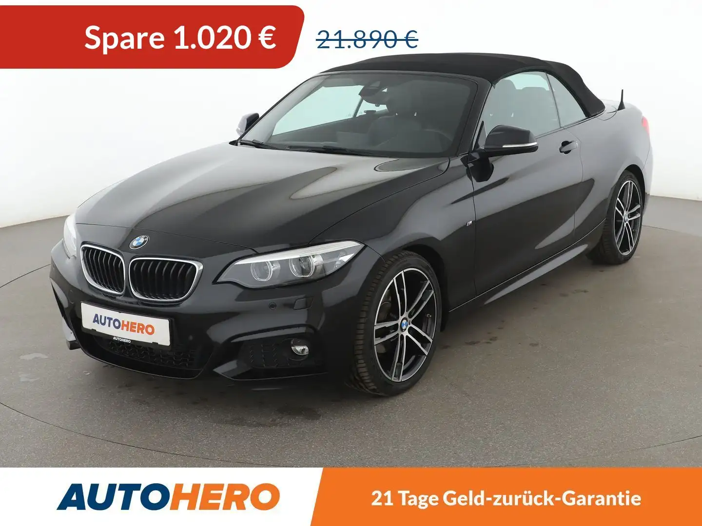 BMW 218 i M Sport*NAVI*LED*TEMPO*SHZ* Schwarz - 1