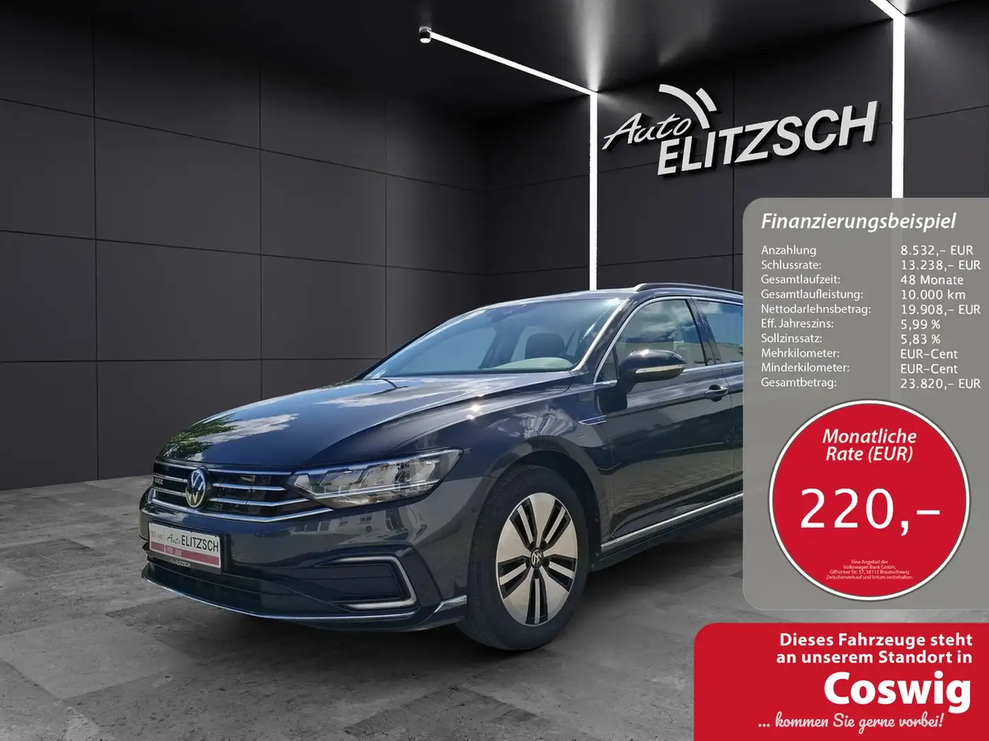 Volkswagen Passat Variant GTE LED Navi ACC RFK SH LM Gris - 1