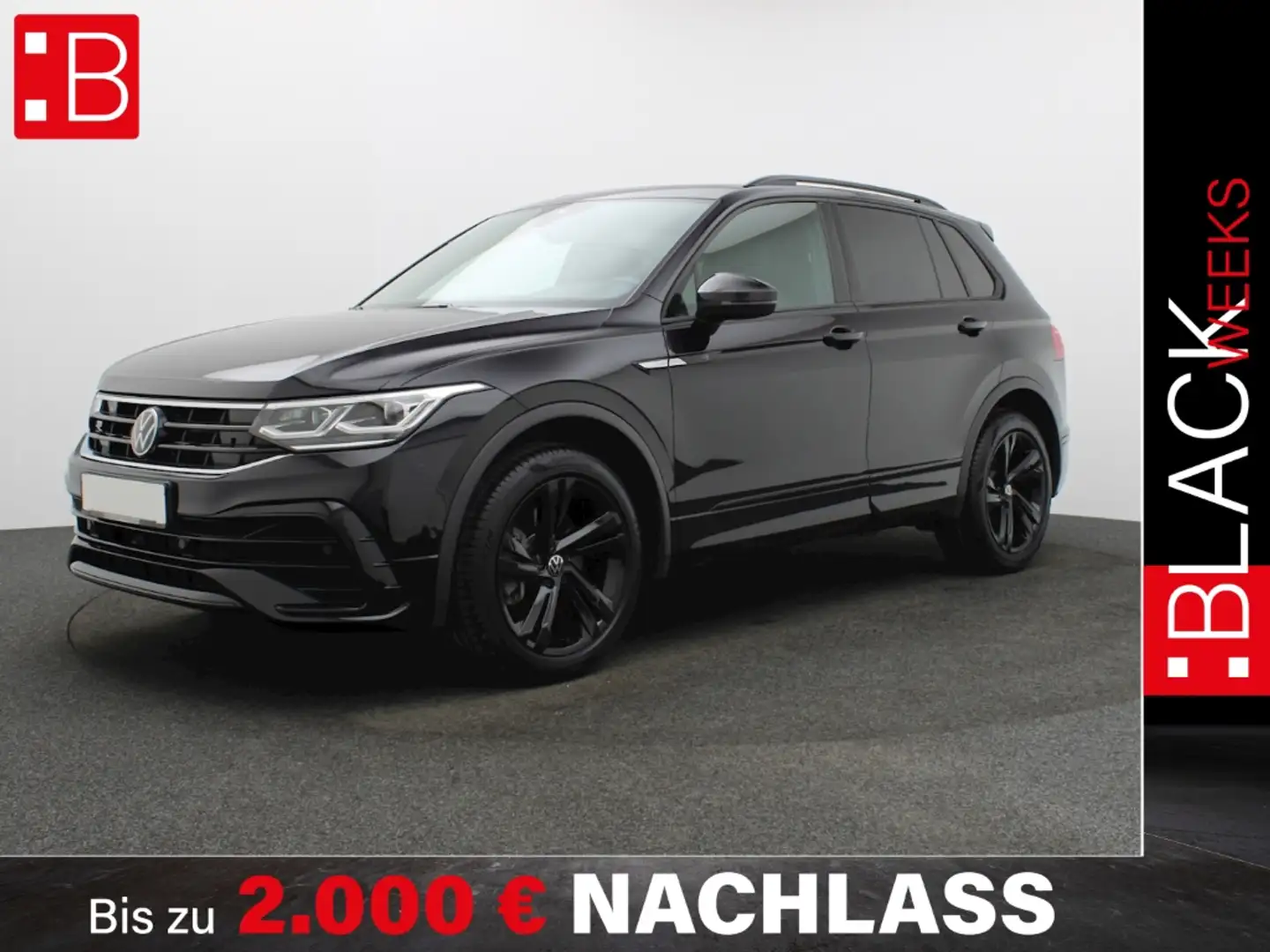 Volkswagen Tiguan 2.0 TDI DSG 4Mo. R-Line BLACK-STYLE PANO AHK NAVI Schwarz - 1