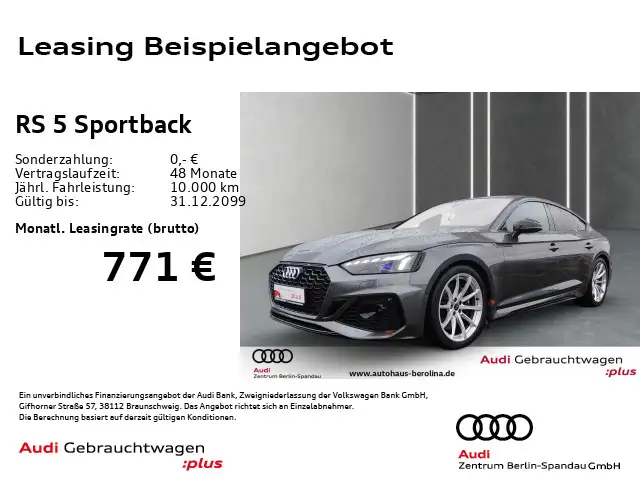 Audi RS5 RS5 Sportback *MATRIX*HuD*B&O*NAV+*ACC*Virt.C+*