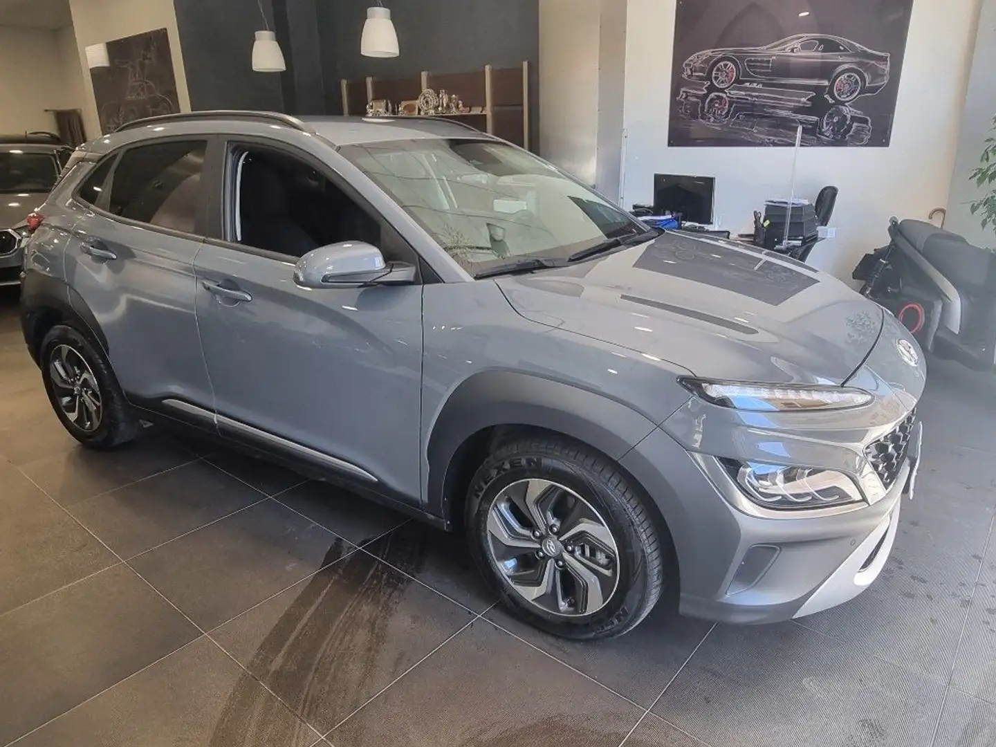 Hyundai KONA HEV 1.6 DCT XLine full hybrid 141CV Gris - 1