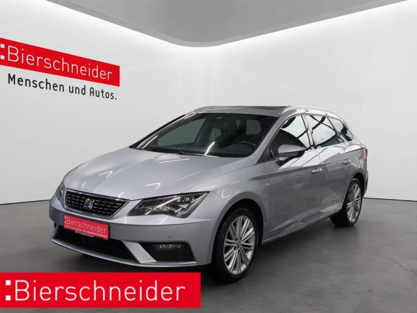 SEAT Leon Sportstourer 1.5 TSI DSG Xcellence LED NAVI AHK BE Silber - 1