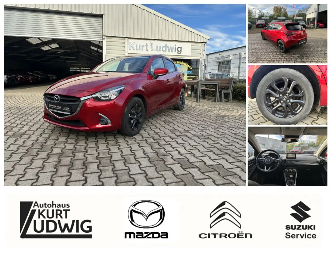 Mazda 2 SKYACTIV-G 90 5T 5GS KIZOKU NAV Rot - 1