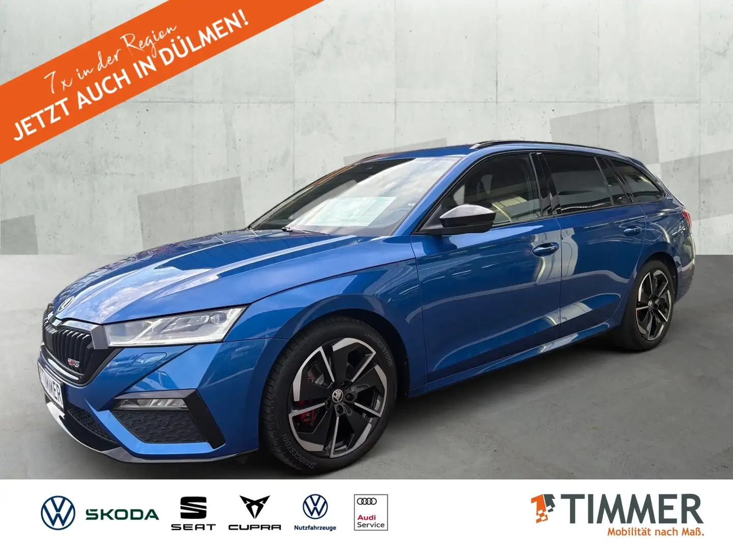 Skoda Octavia Combi 2.0 TDI DSG RS +AHK +MATRIX +ACC +RKAM +HuD Blau - 1