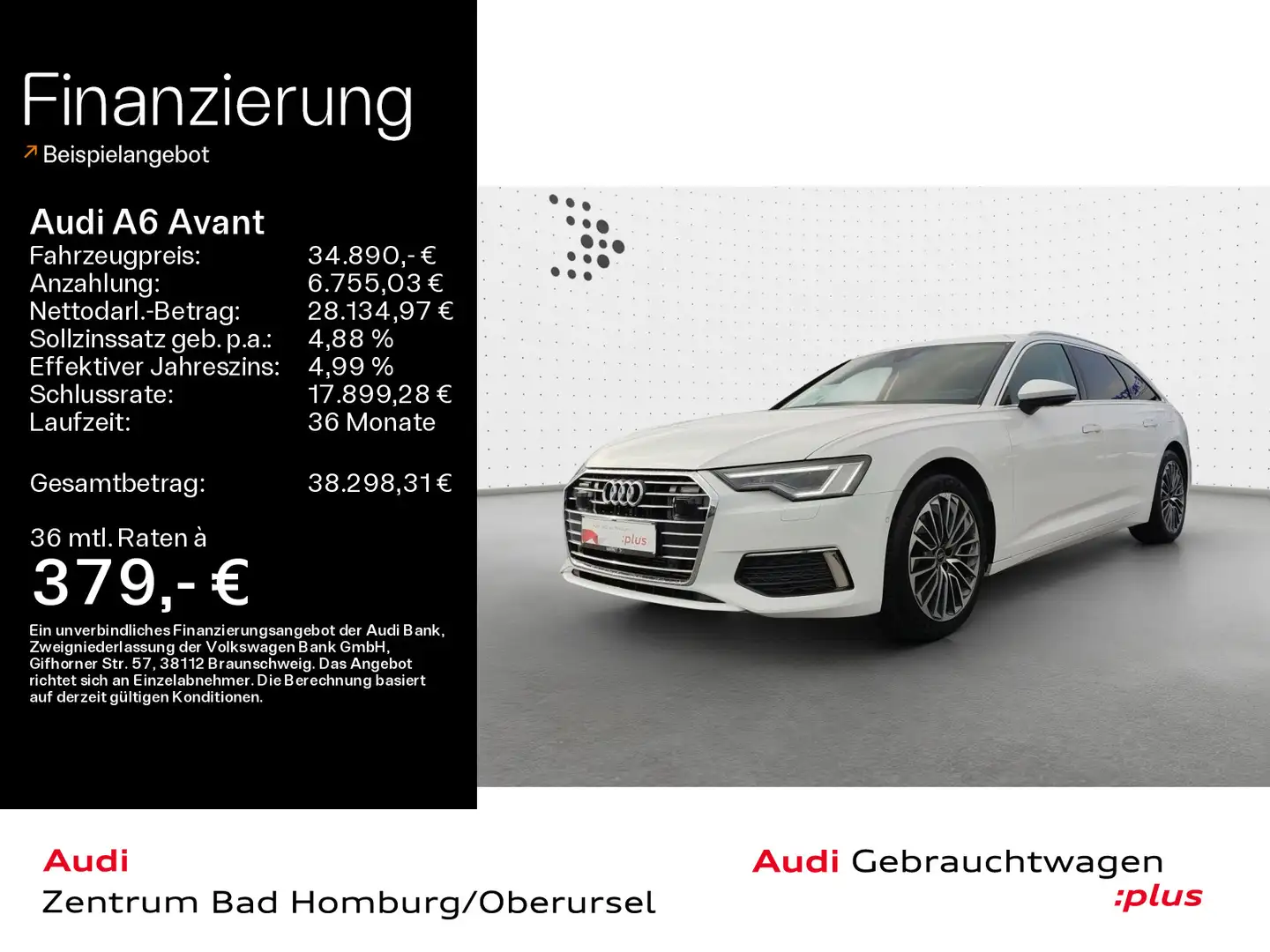 Audi A6 TFSI e Design quattro*Navi*Matrix*Alu*A Weiß - 1