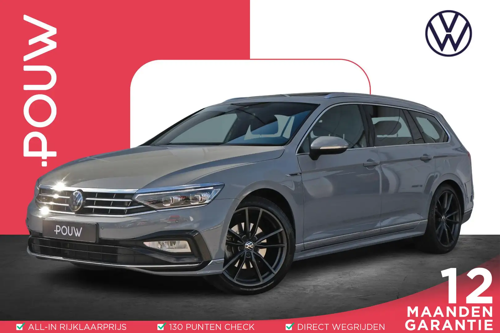Volkswagen Passat Variant 1.5 TSI 150pk DSG R-Line Business | Panoramadak | Grijs - 1