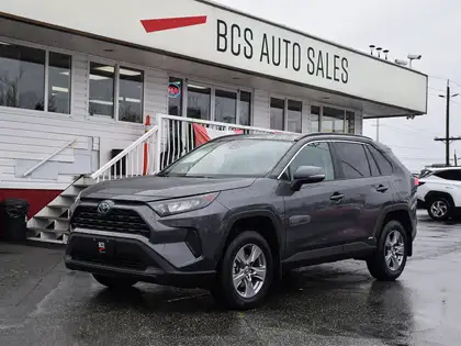 Gray 2022 Toyota RAV4 Hybrid LE AWD SUV / Crossover All-Wheel Drive Continuously Variable Transmission