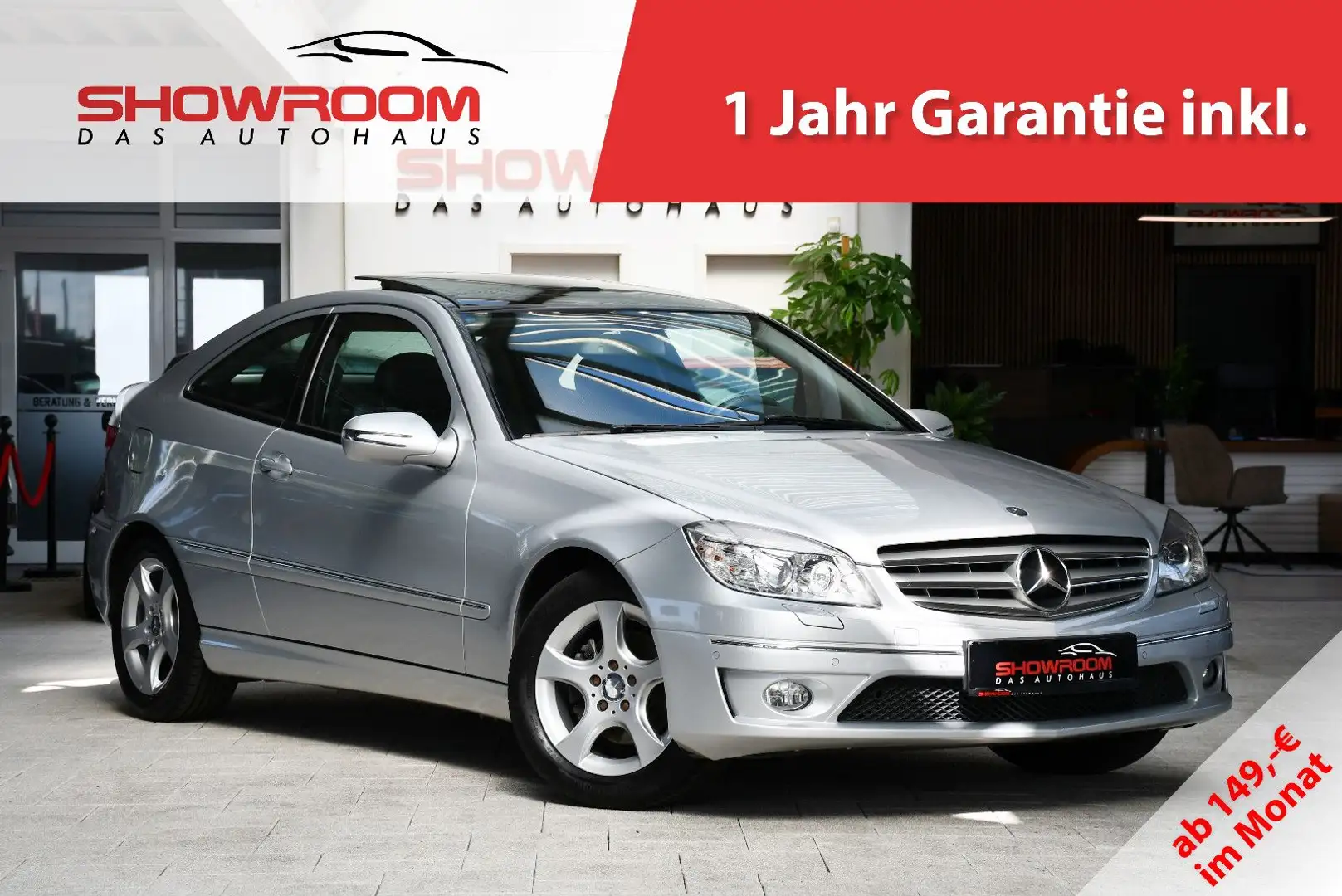 Mercedes-Benz CLC CLC180 Kompressor Automatik Pano Shz Isofix 1.Hd Zilver - 1