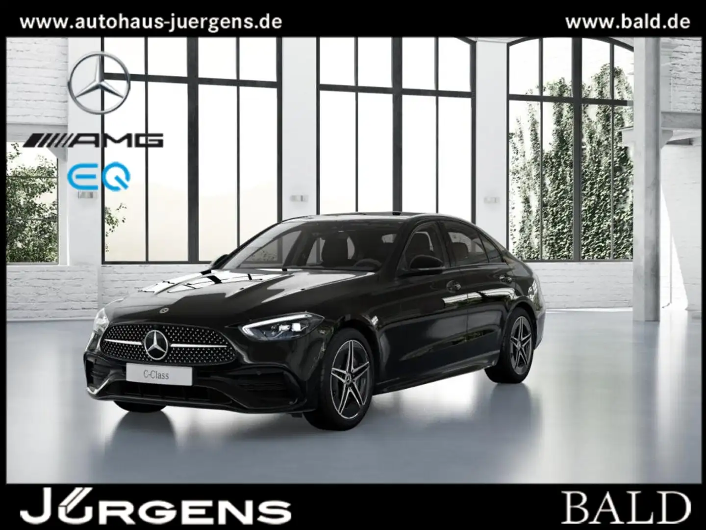 Mercedes-Benz C 300 AMG-Sport/LED/Cam/Pano/Night/Sound/18' Schwarz - 1