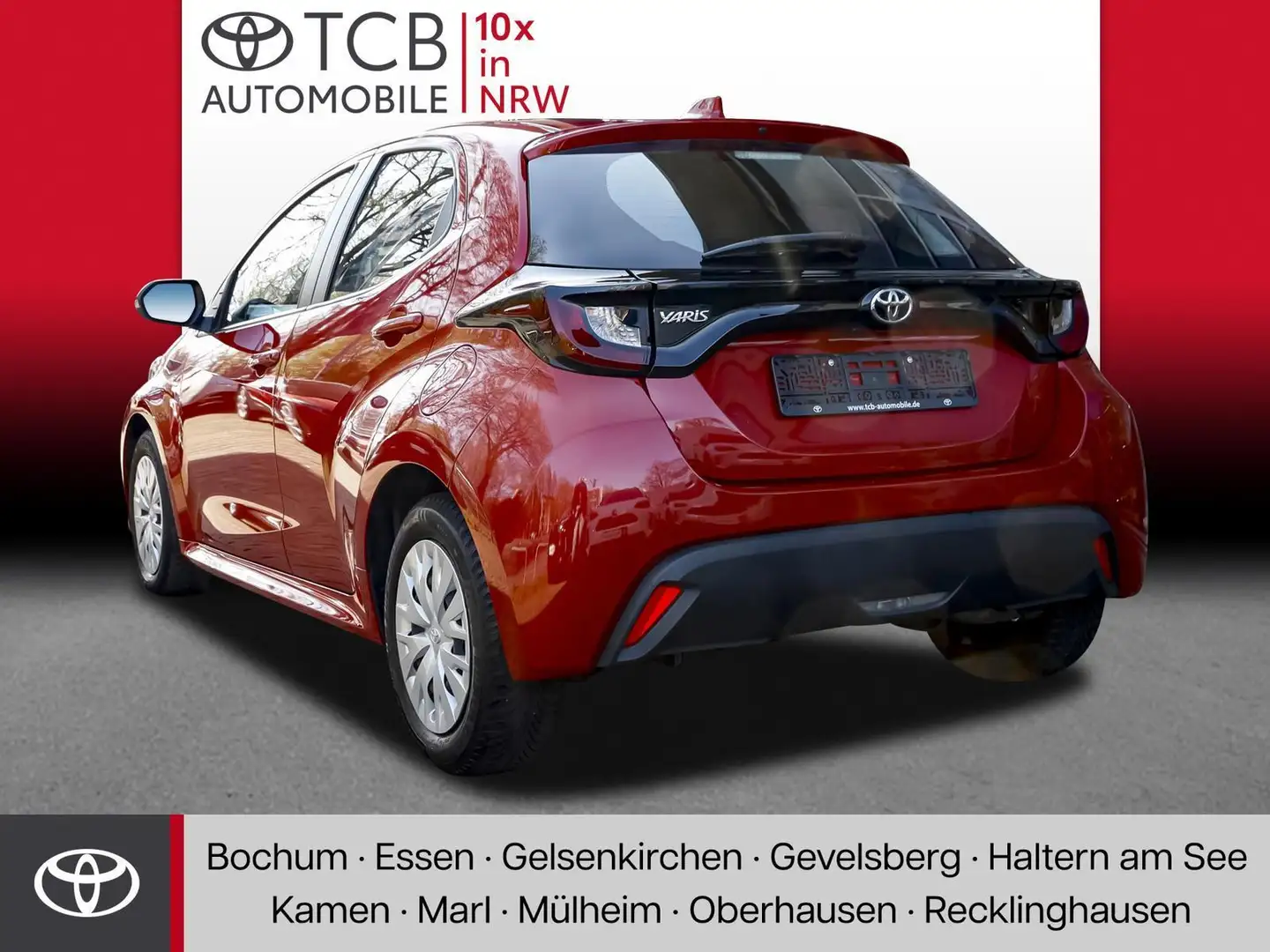 Toyota Yaris 1.0 Dual-VVTi Comfort PDC KLIMA BT RFK RSS Rouge - 2