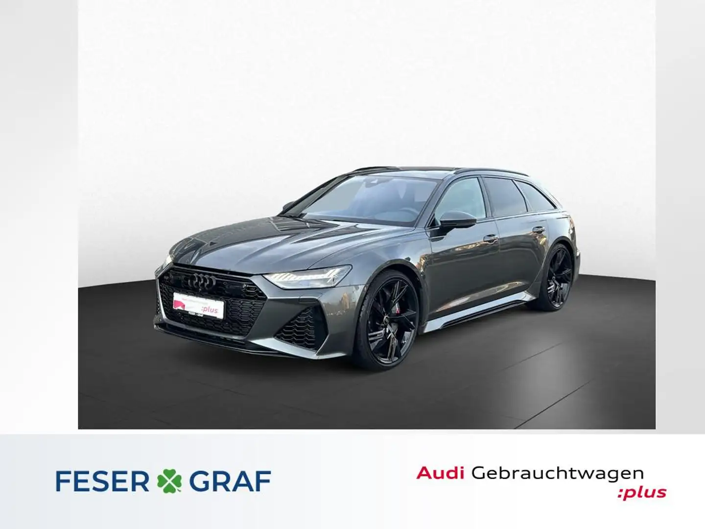 Audi RS6 Avant qu. Tip-tr. +Standheizung+Keramik+Matrix+ Grau - 1