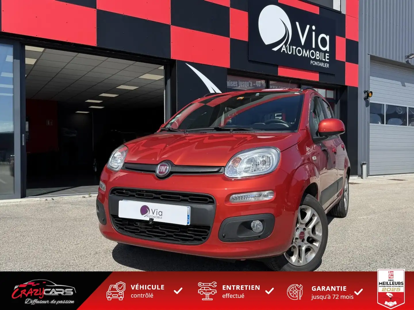 Fiat Panda Panda 0.9i TwinAir - 85 S\u0026S  III Lounge PHASE Rouge - 1
