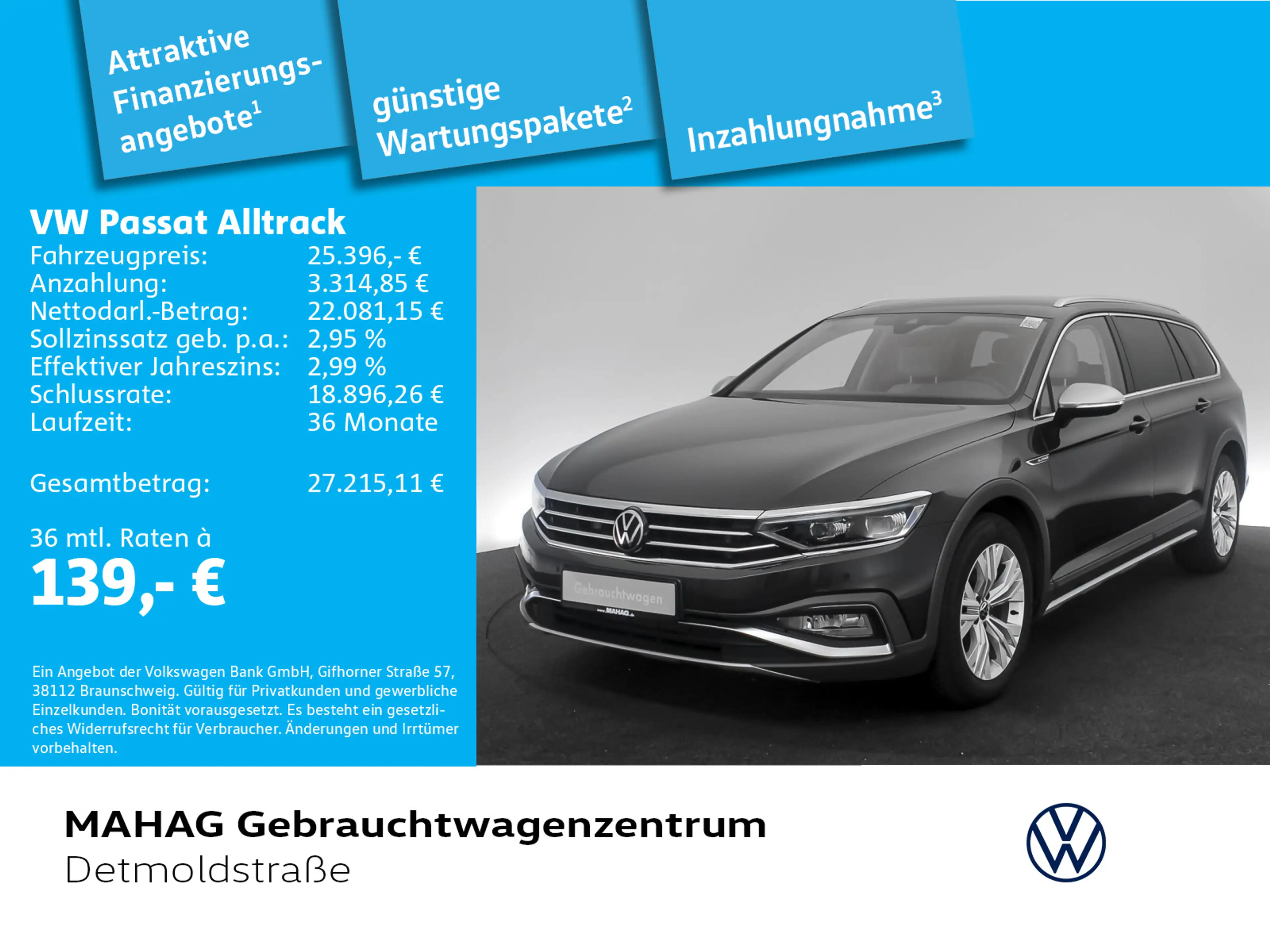 Volkswagen Passat Alltrack 4 Mot 2.0 TDI AHK Leder IQ.Light — photo 2