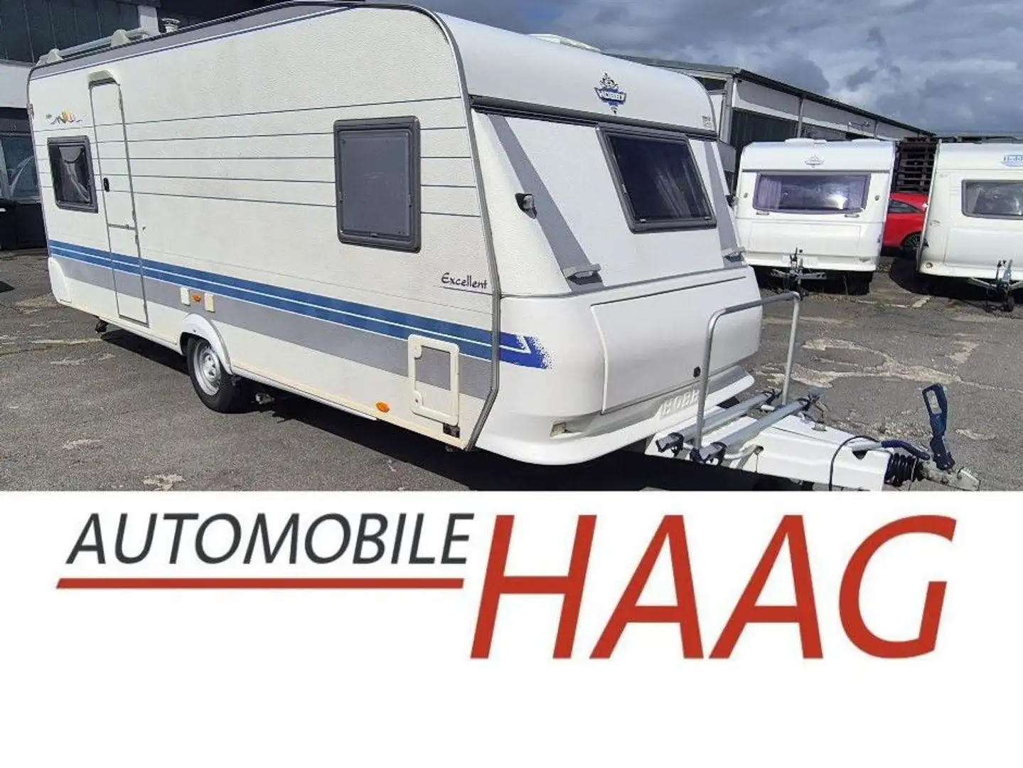 Hobby Excellent 540*4Per*Tüv/Gas neu*100km*Mover*Zelt* Wit - 1