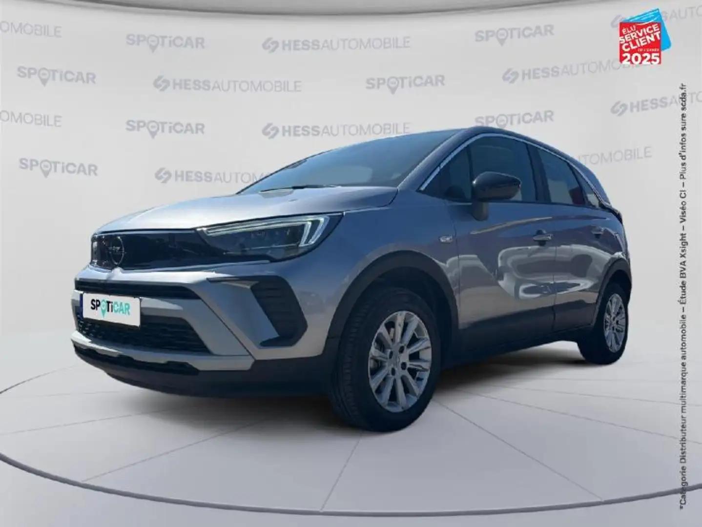 Opel Crossland 1.2 Turbo 110ch Elegance Grijs - 1