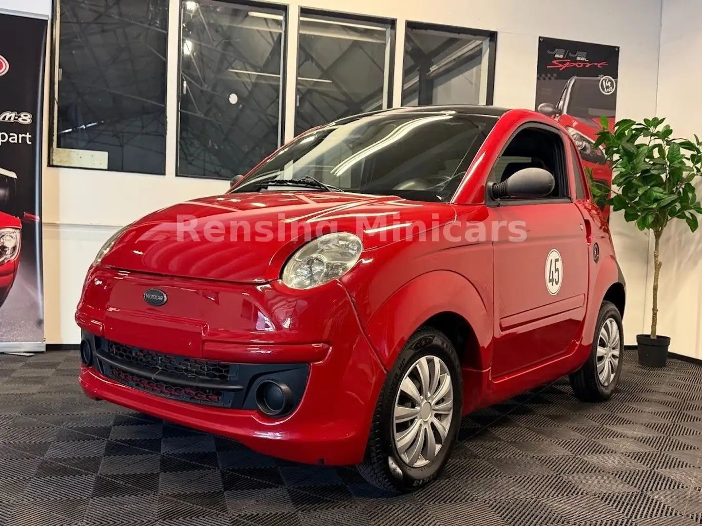 Microcar Due Fiat 500 Look Sport Mopedauto Minicar 45 KM Rot - 2