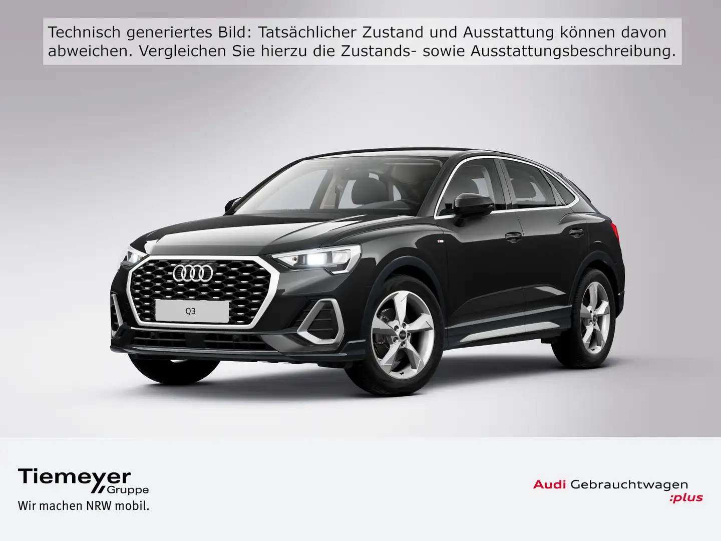 Audi Q3 35 TDI S LINE LM19 LEDER eSITZE AHK Schwarz - 1