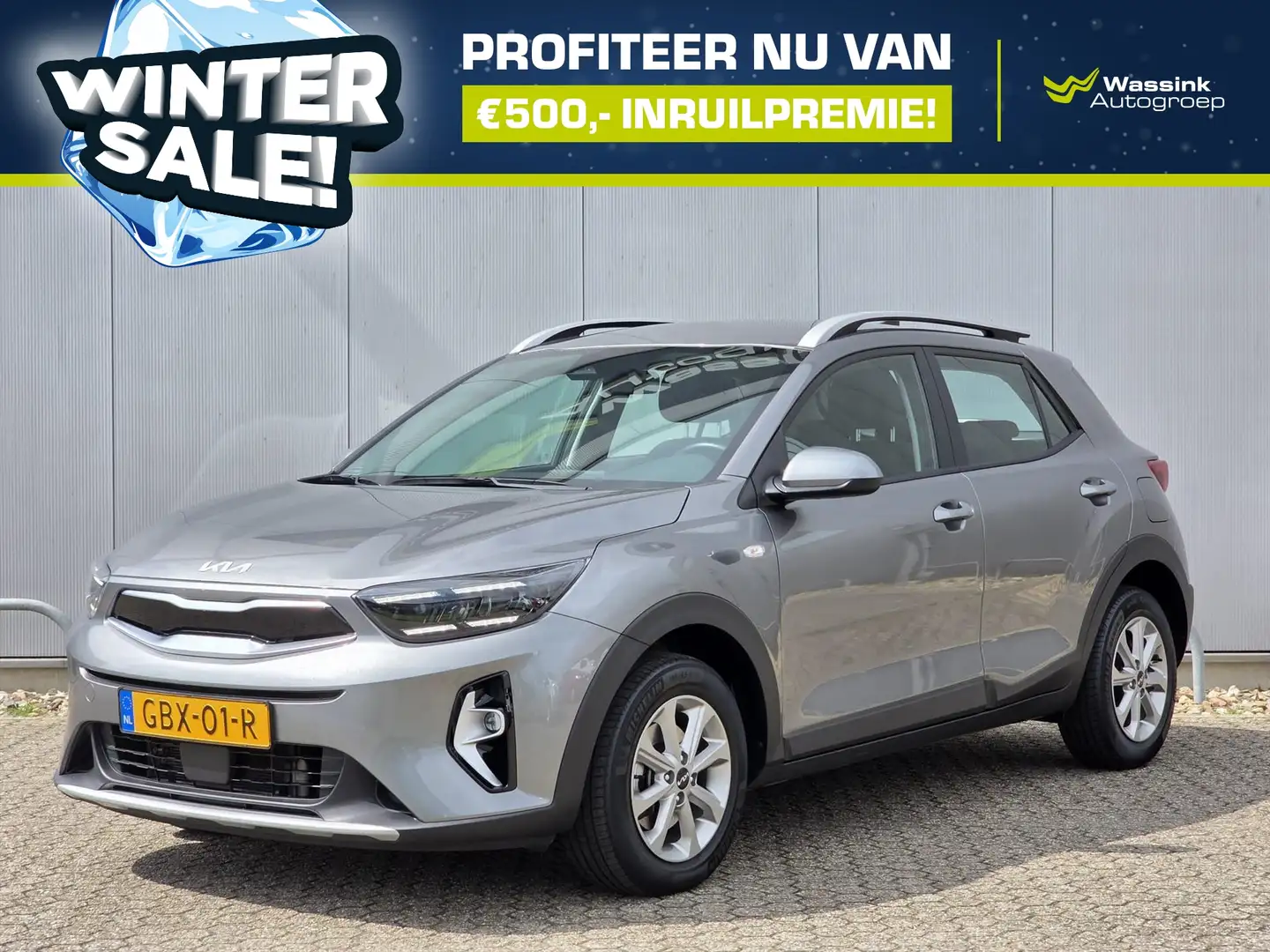Kia Stonic 1.0 T-GDi 100pk DynamicLine | WINTERSALE | Navigat Gris - 1