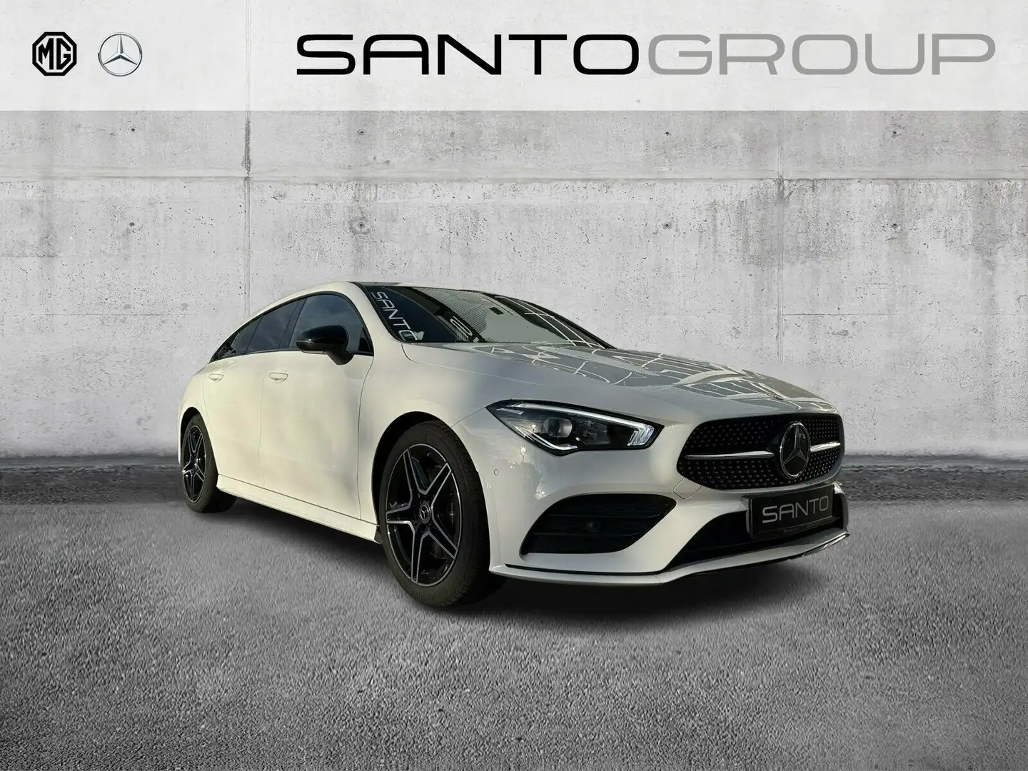 Mercedes-Benz CLA 200 CLA 200 SB AMG Line NIGHT PANO NAVI LED AHK TEMP Blanc - 1