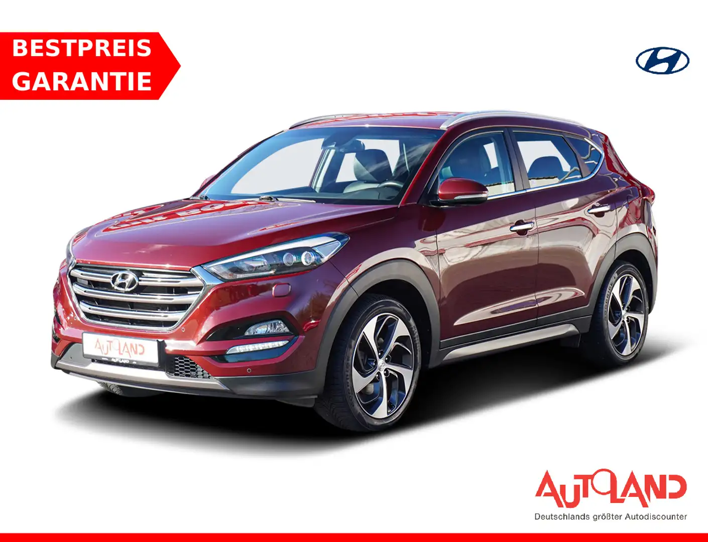 Hyundai TUCSON 1.6 T-GDI Premium 4WD LED Navi Kamera AHK Rot - 1