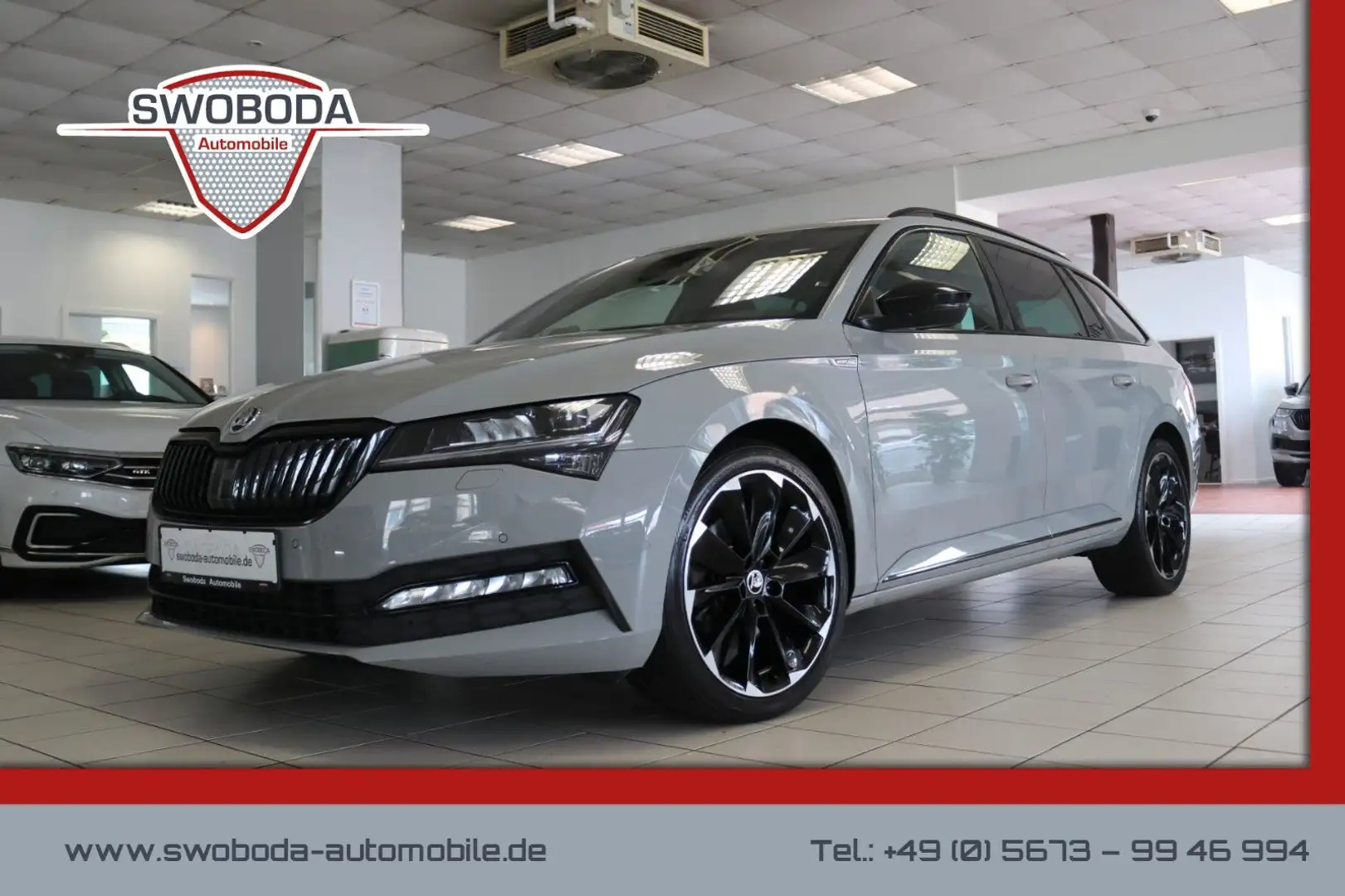 Skoda Superb Combi Sportline DCC AHK Pano STHZ PDC Grau - 1
