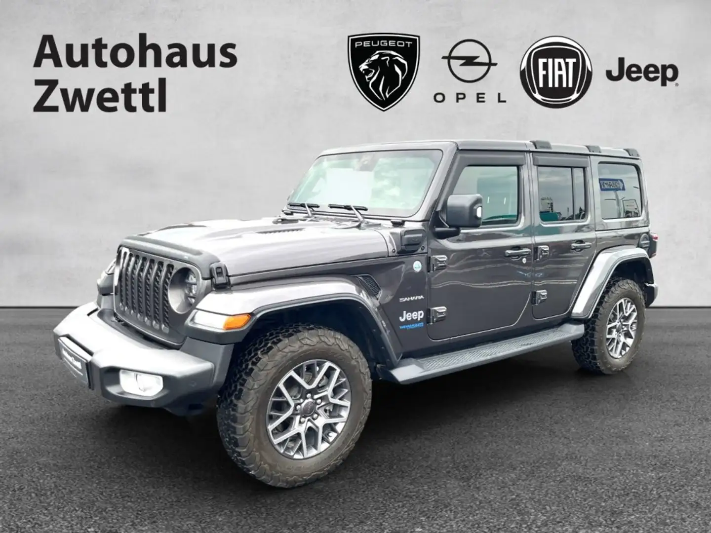 Jeep Wrangler Sahara PHEV 380 AT 4xe Noir - 1