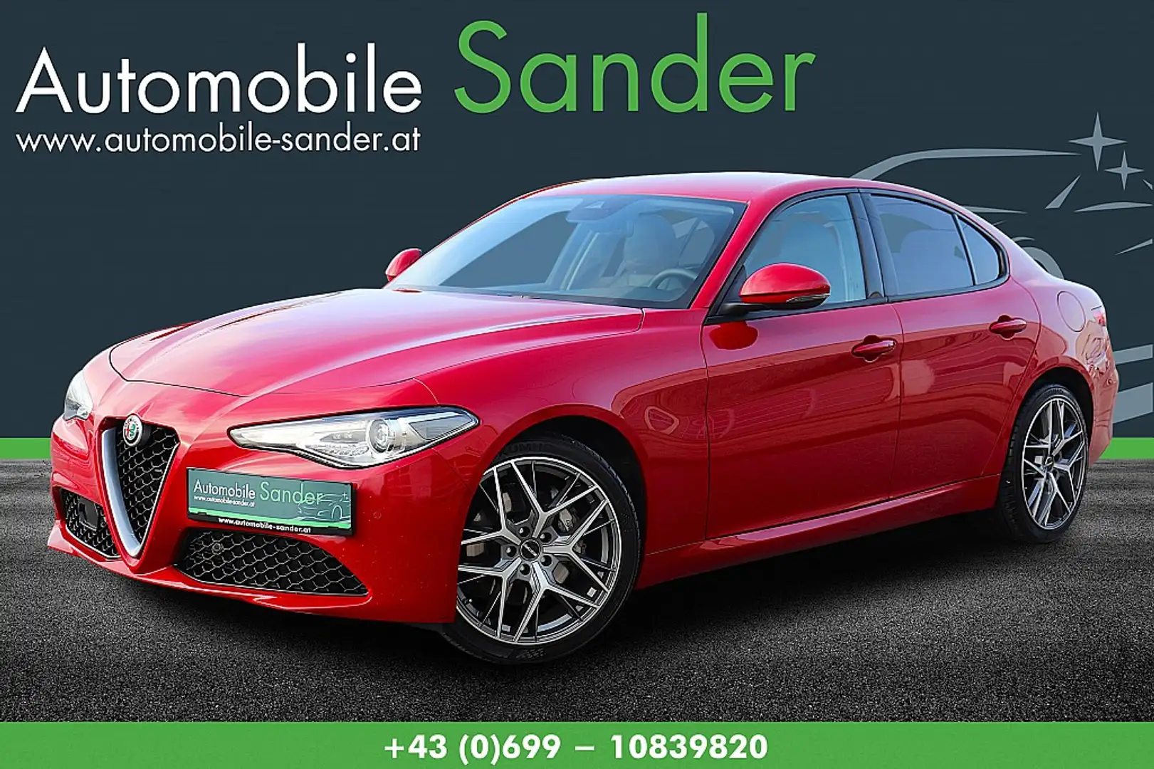 Alfa Romeo Giulia Business 2,2 190 ATX AWD Rot - 1