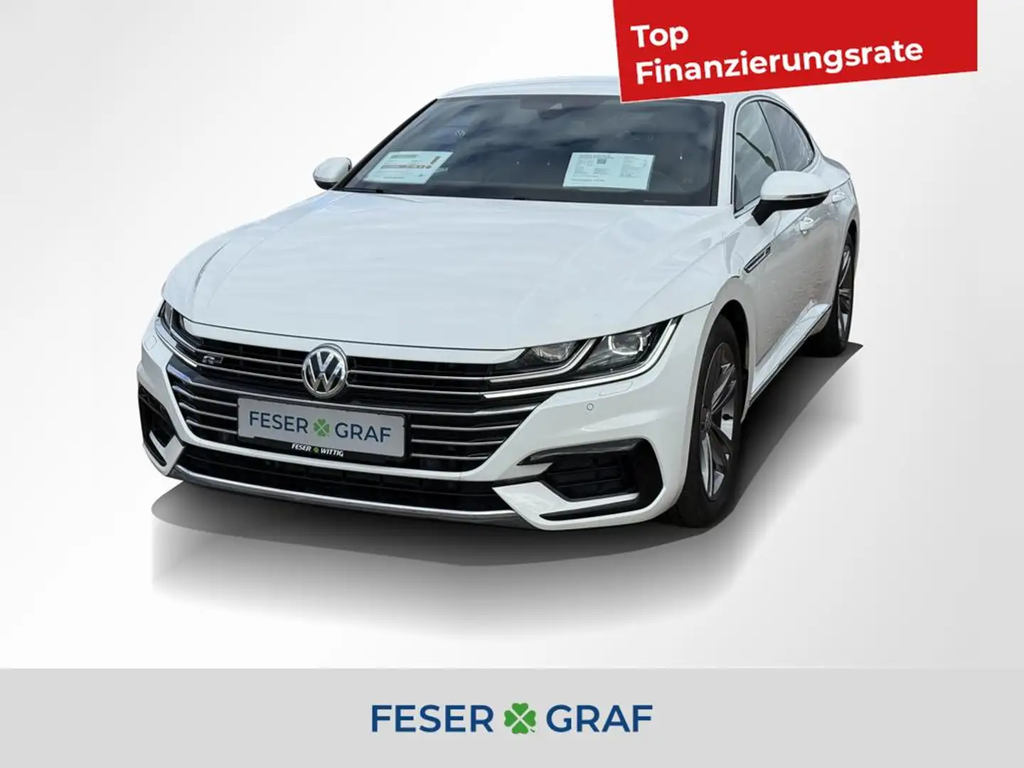 Volkswagen Arteon 2.0 TDI R-Line DSG/ACC/LED/Navi/Head-up Weiß - 1