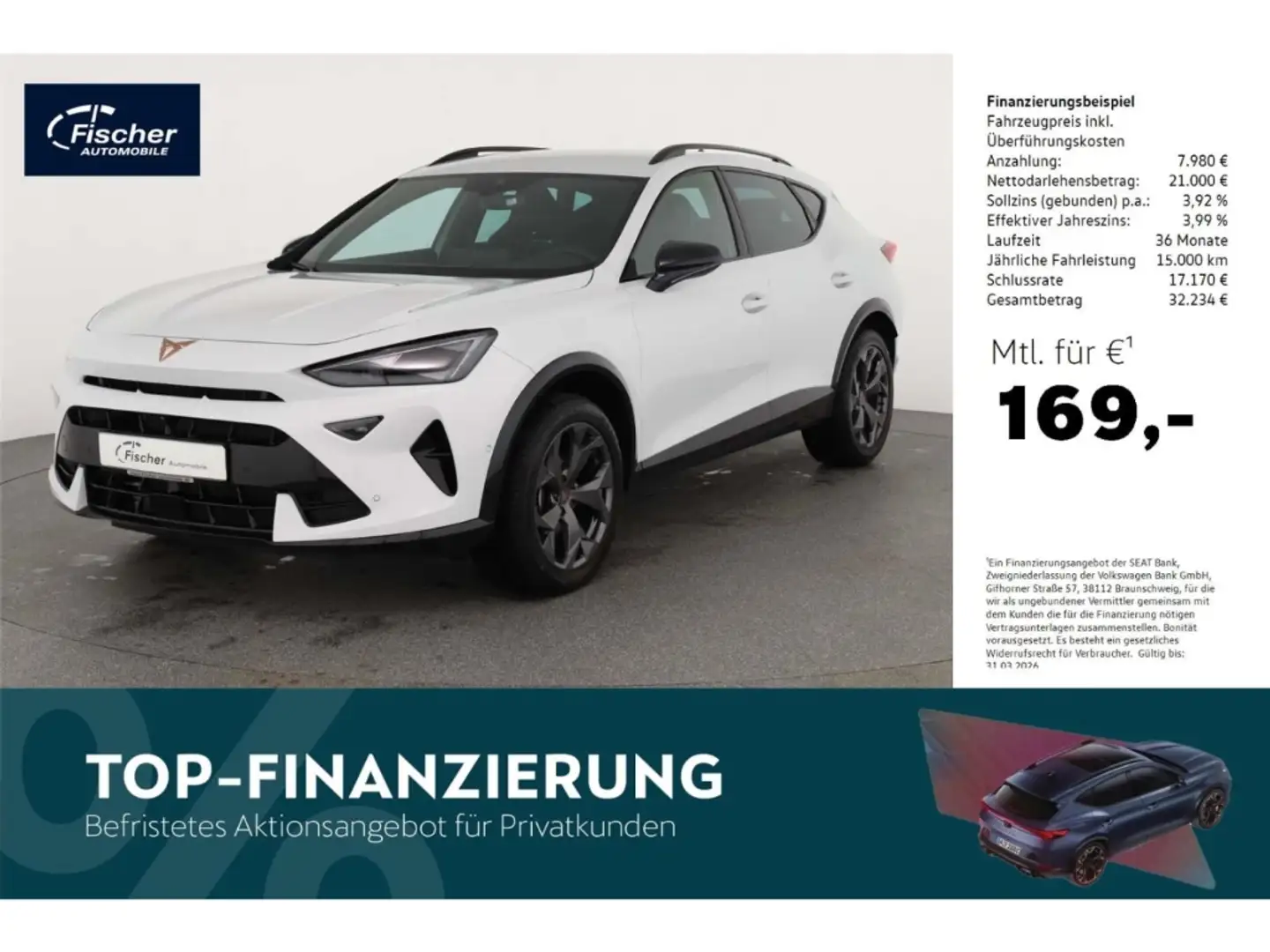 CUPRA Formentor 1.5 eTSI DSG NAV/Memory/360°/LED/EDGE Weiß - 1