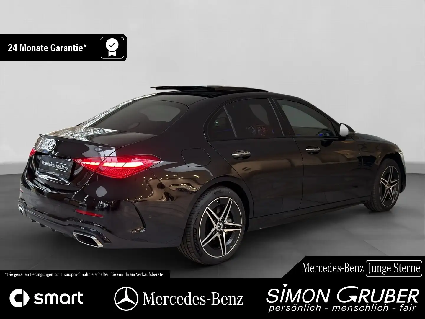 Mercedes-Benz C 300 e AMG Pano HUD Massage Sitzklima Burm ACC Schwarz - 2