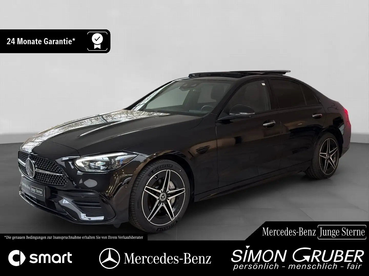 Mercedes-Benz C 300 e AMG Pano HUD Massage Sitzklima Burm ACC Schwarz - 1