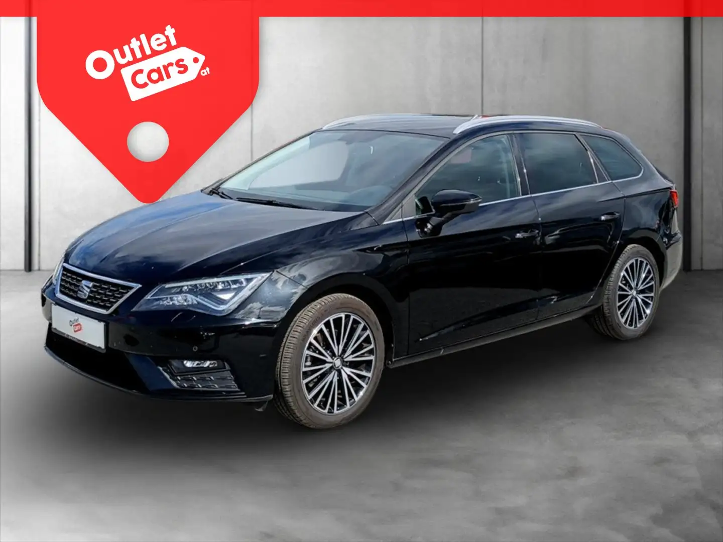 SEAT Leon ST 1.4 TSI LED+LEDER+NAVI+RFK+KeyLess+LM Schwarz - 1
