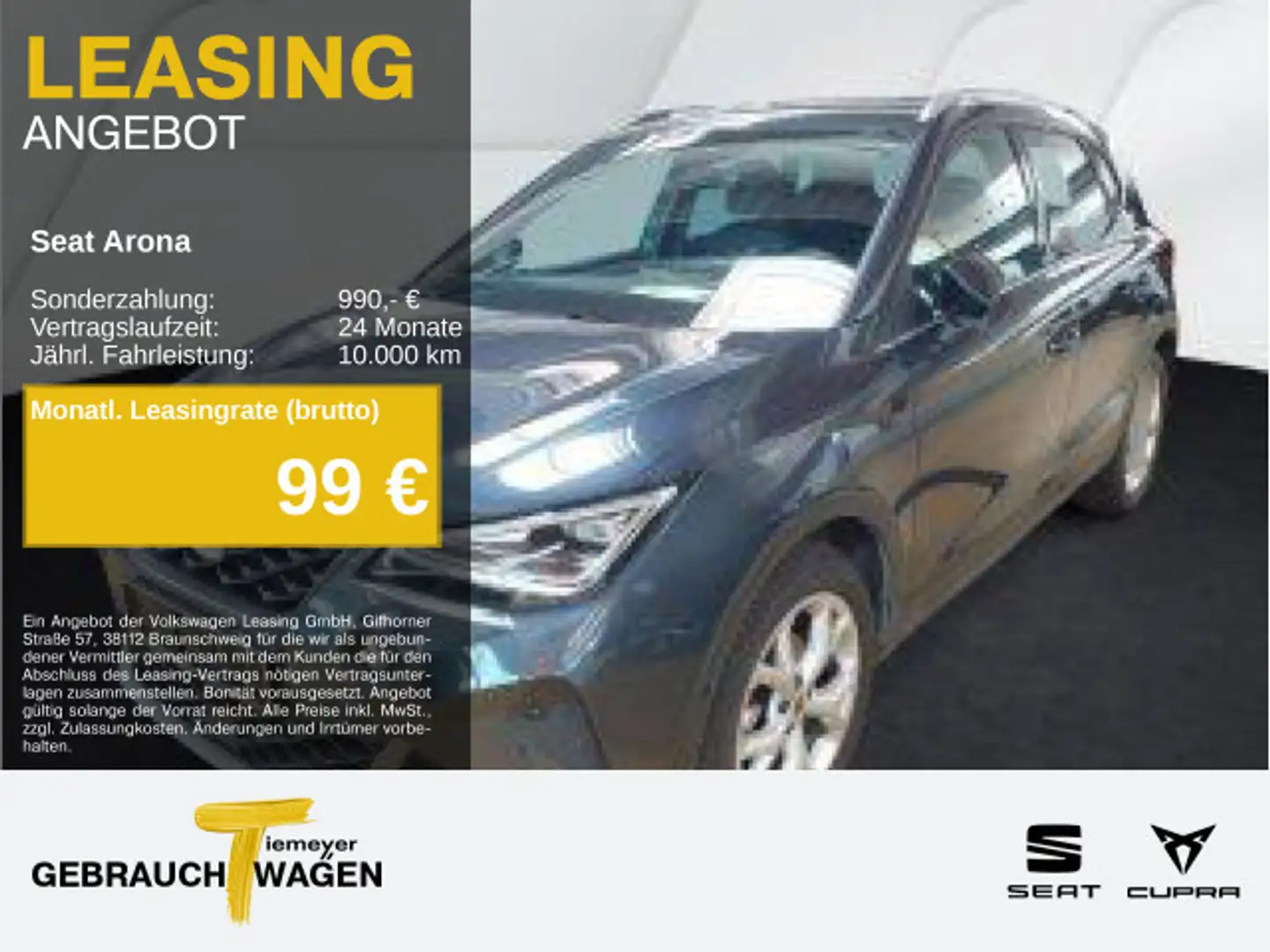 SEAT Arona 1.0 TSI FR KAMERA SIDE-ASSIST LED NAVI VIR Grijs - 1
