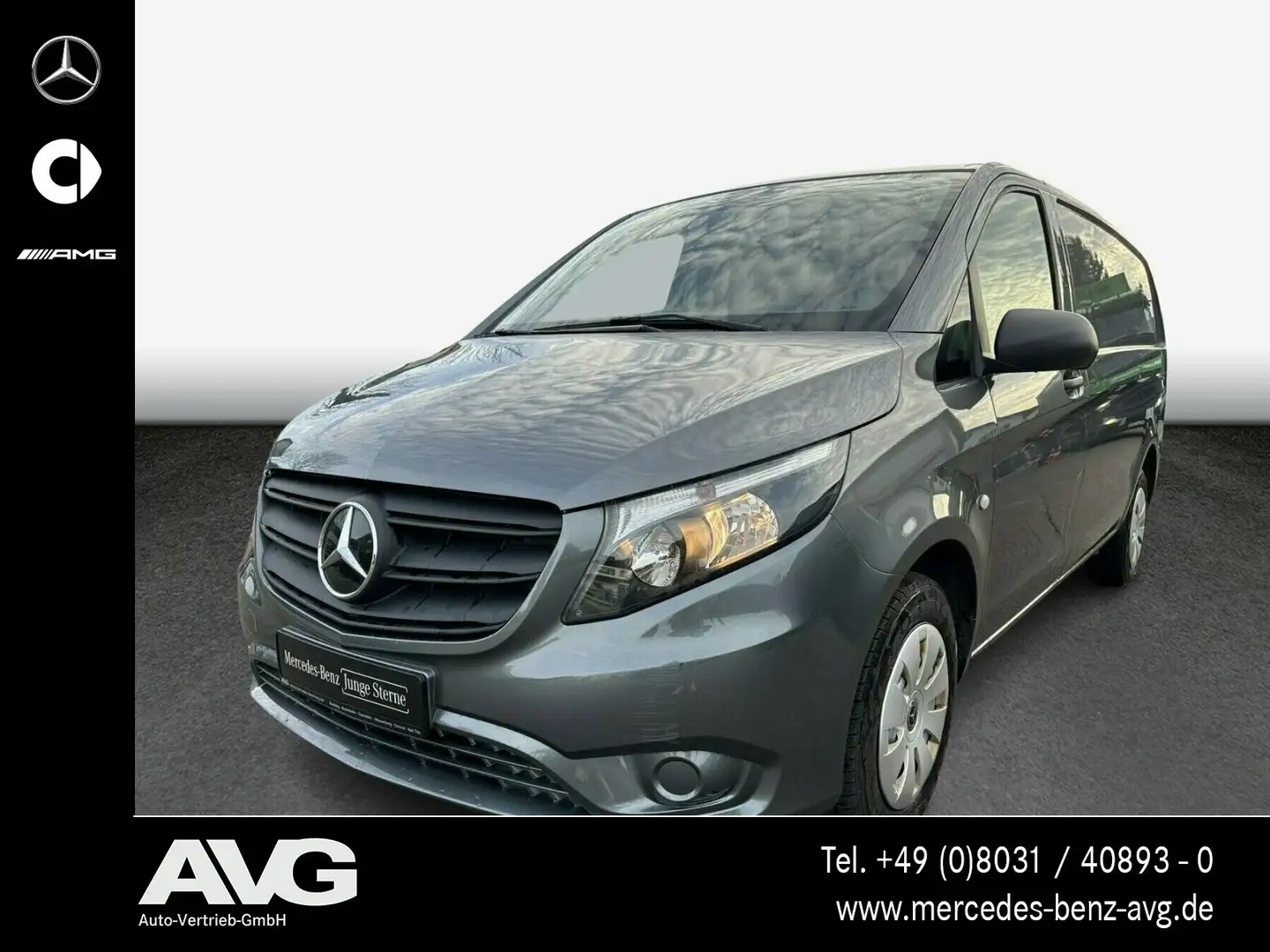 Mercedes-Benz Vito Vito 114 CDI Kasten Lang AHK/ KLIMA/ SORTIMO Base Gris - 1