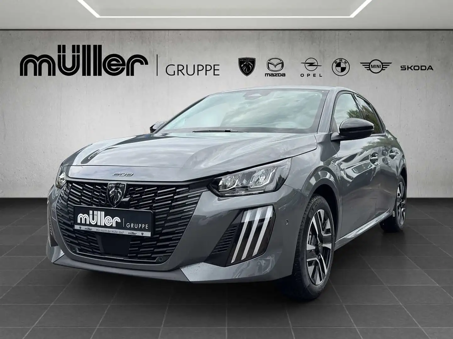 Peugeot 208 PureTech 100 Allure Gris - 1