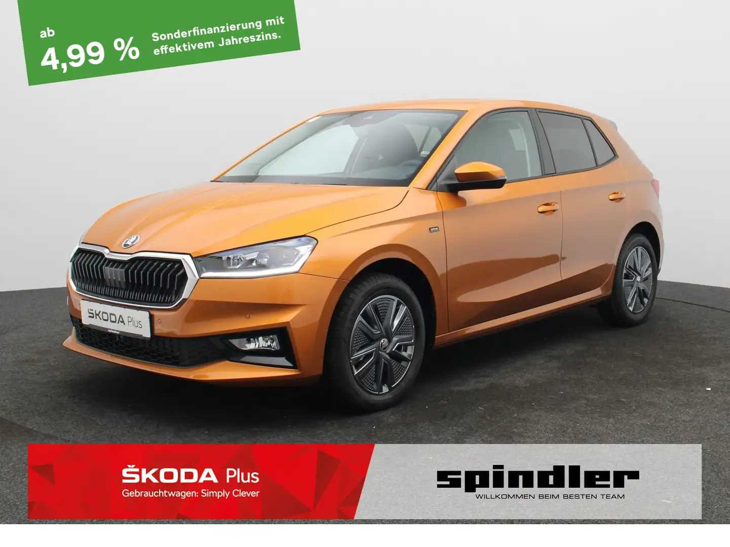 Skoda Fabia Selection 1.0TSI/ SmartLink, RFK, LED, SZH Orange - 1