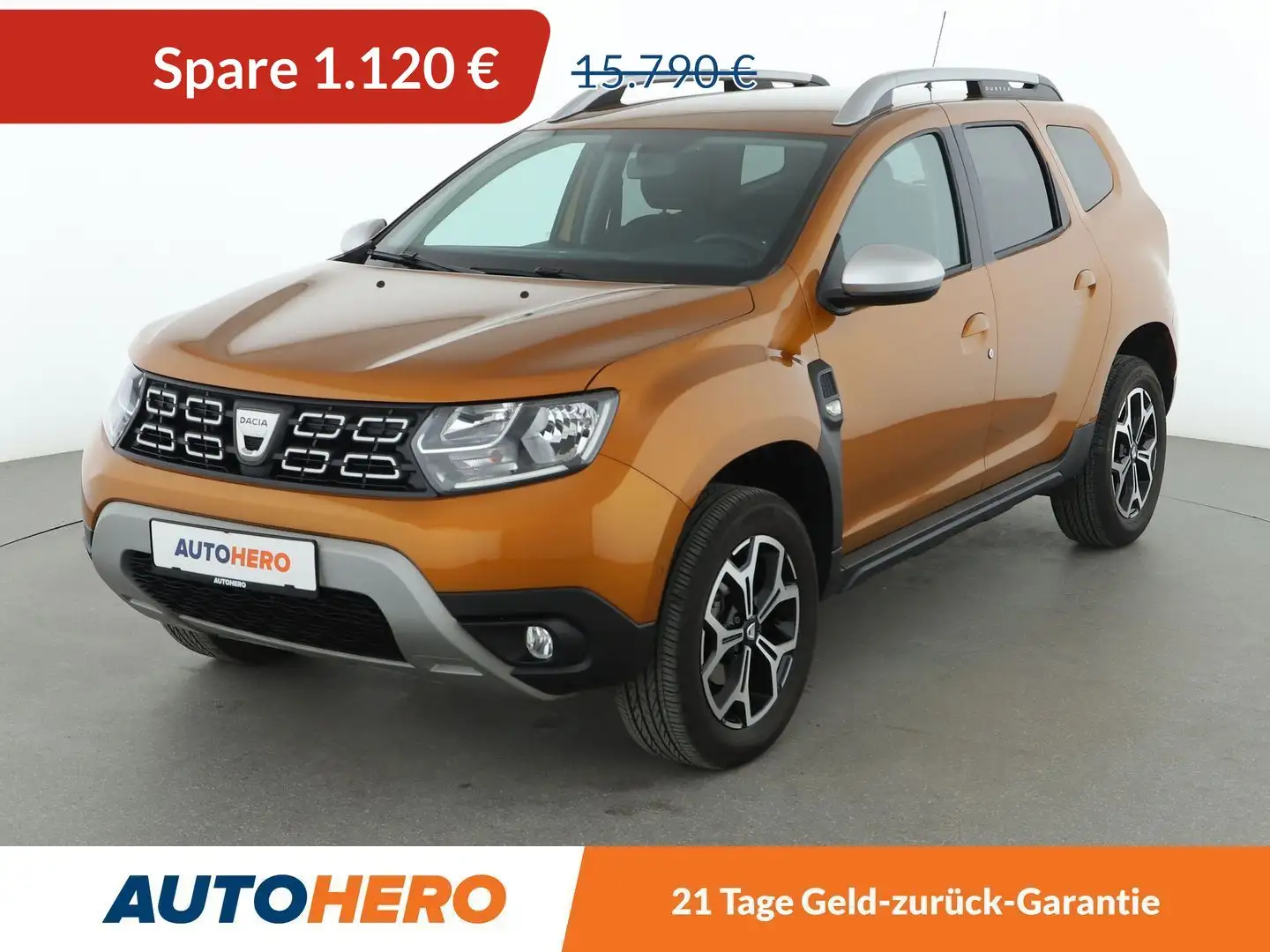 Dacia Duster 1.3 TCe Prestige *NAVI*CAM*SHZ*ALU*TEMPO* Orange - 1
