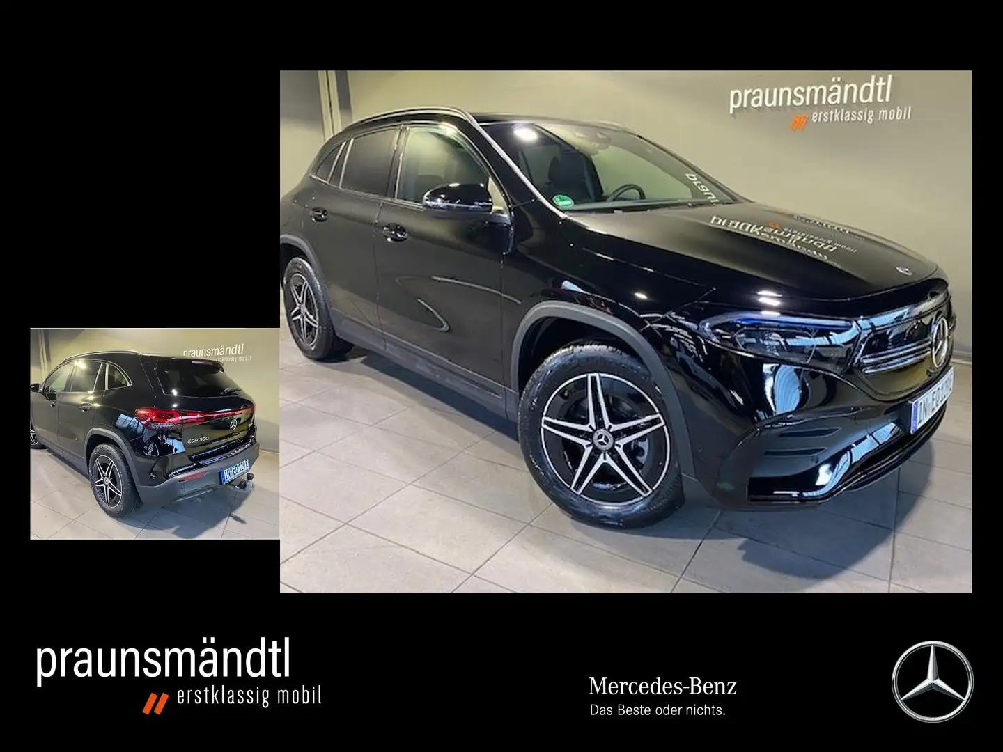 Mercedes-Benz EQA 300 4M AMG/Night/18"/LED/AHK/Panorama/EASY-P Schwarz - 1