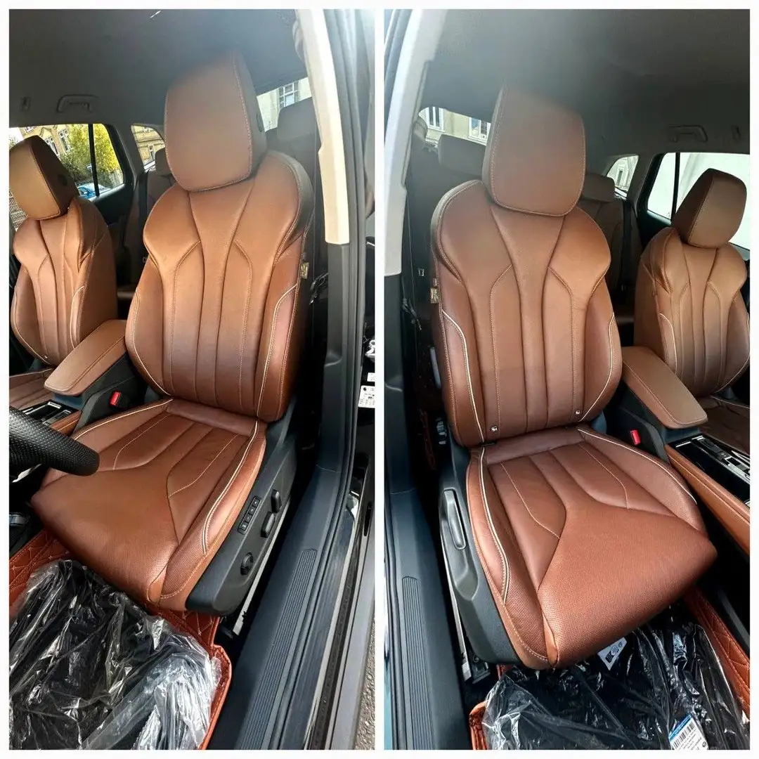 Skoda Enyaq 80 X EcoSuiteLederCognacbraun 195kW Canton Schwarz - 2
