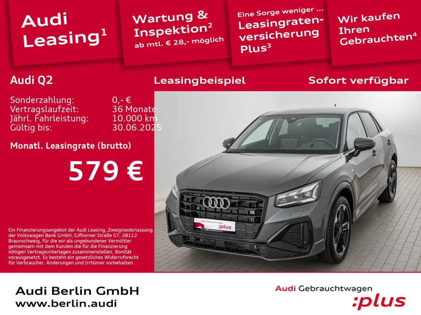 Audi Q2 S line 35 TFSI S tr. Grau - 1