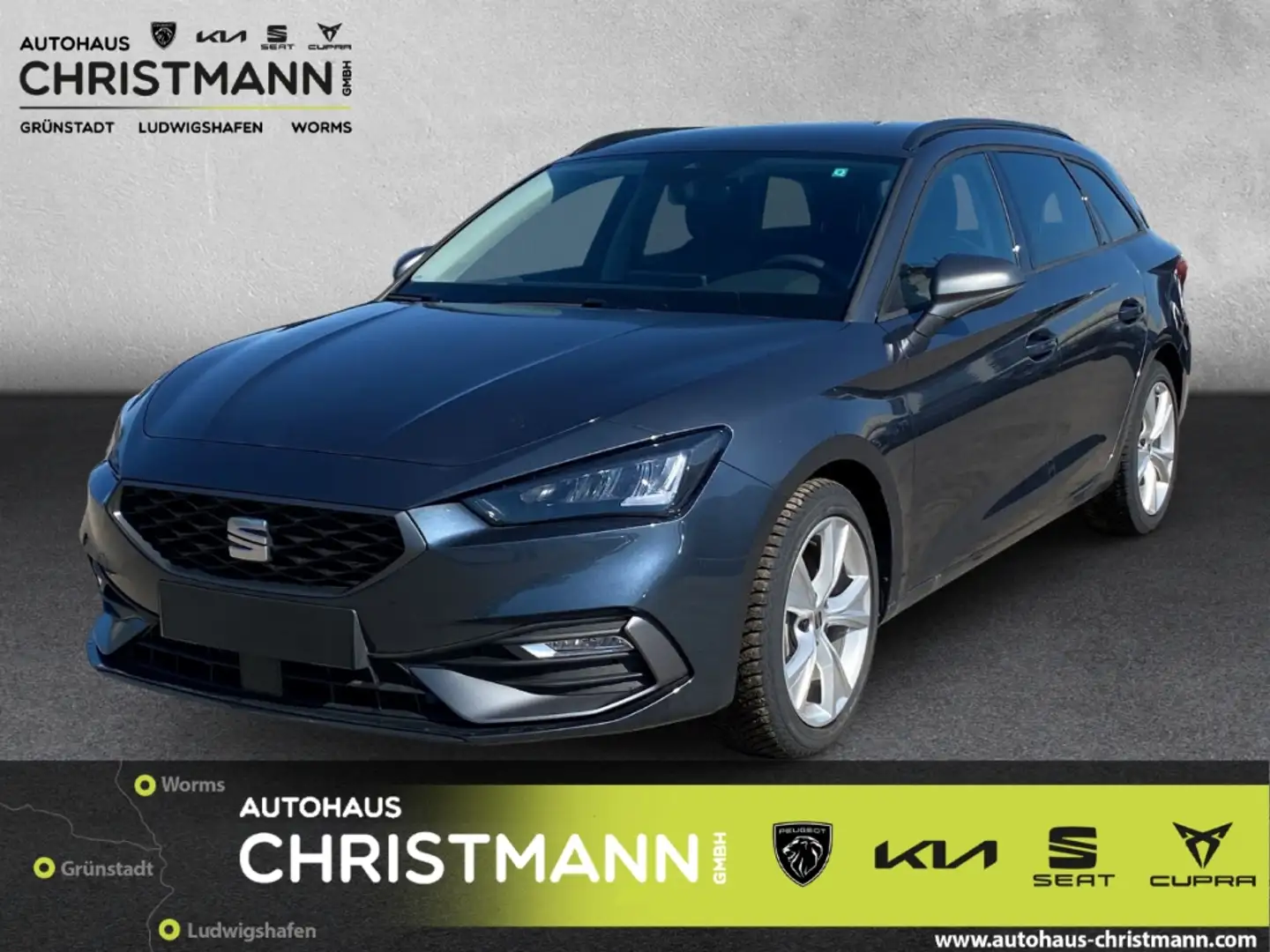 SEAT Leon Sportstourer FR 2.0 TDI EU6d Navi Digitales Cockpi Grijs - 1