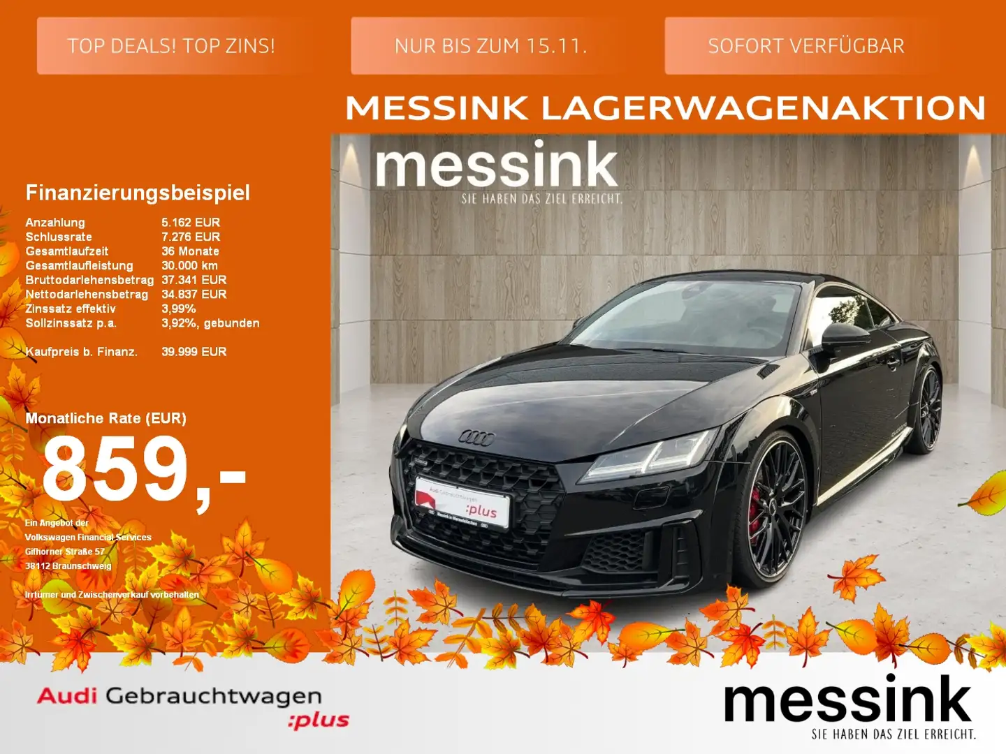 Audi TT Coupé 45 TFSI quattro *B&O*LED*Navi*Virtual* Noir - 1