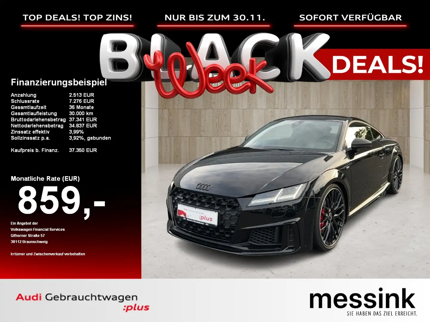 Audi TT Coupé 45 TFSI quattro *B&O*LED*Navi*Virtual* Noir - 1