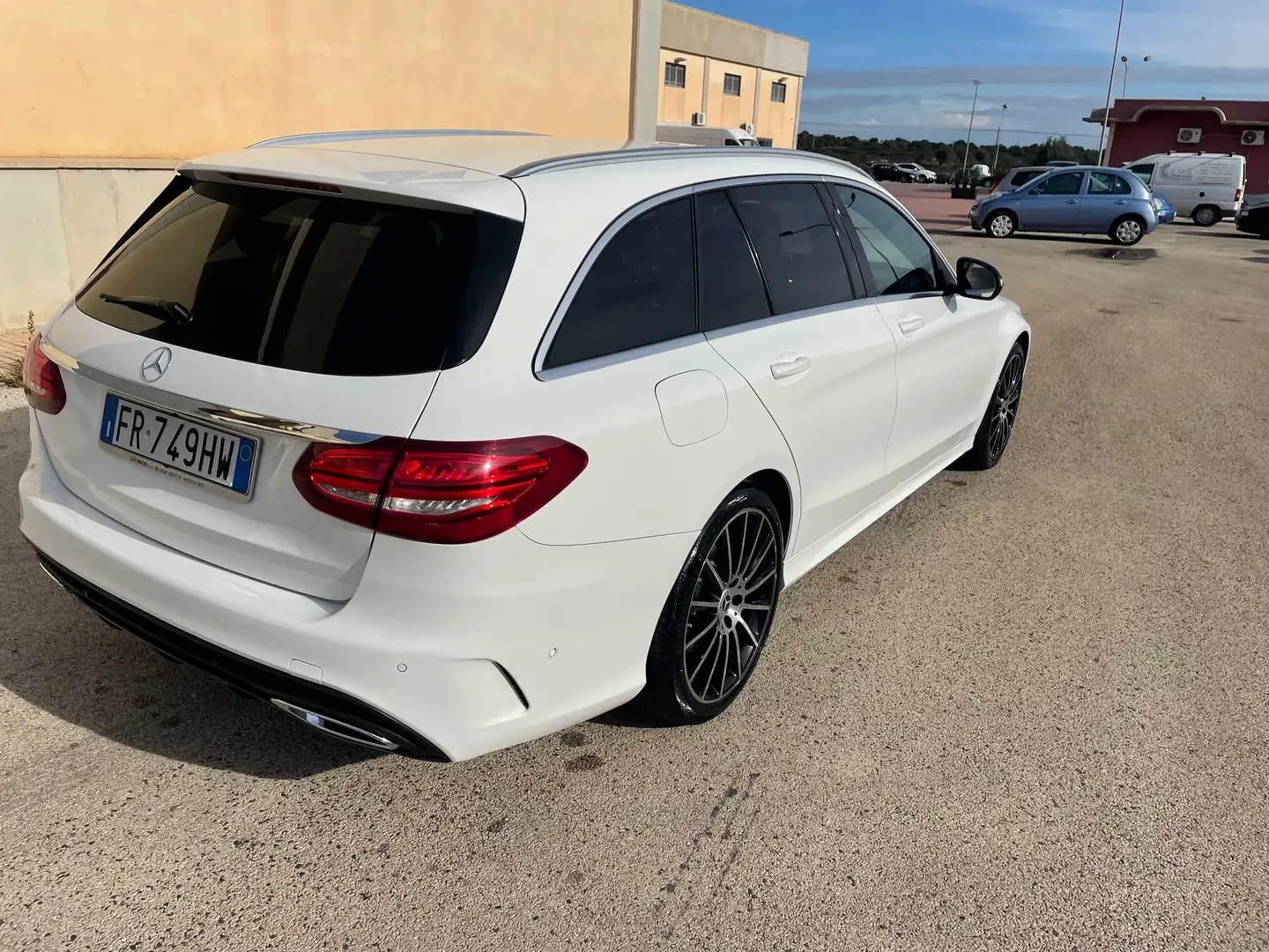 Mercedes-Benz C 250 C SW 250 d (bt) Sport auto Bianco - 2