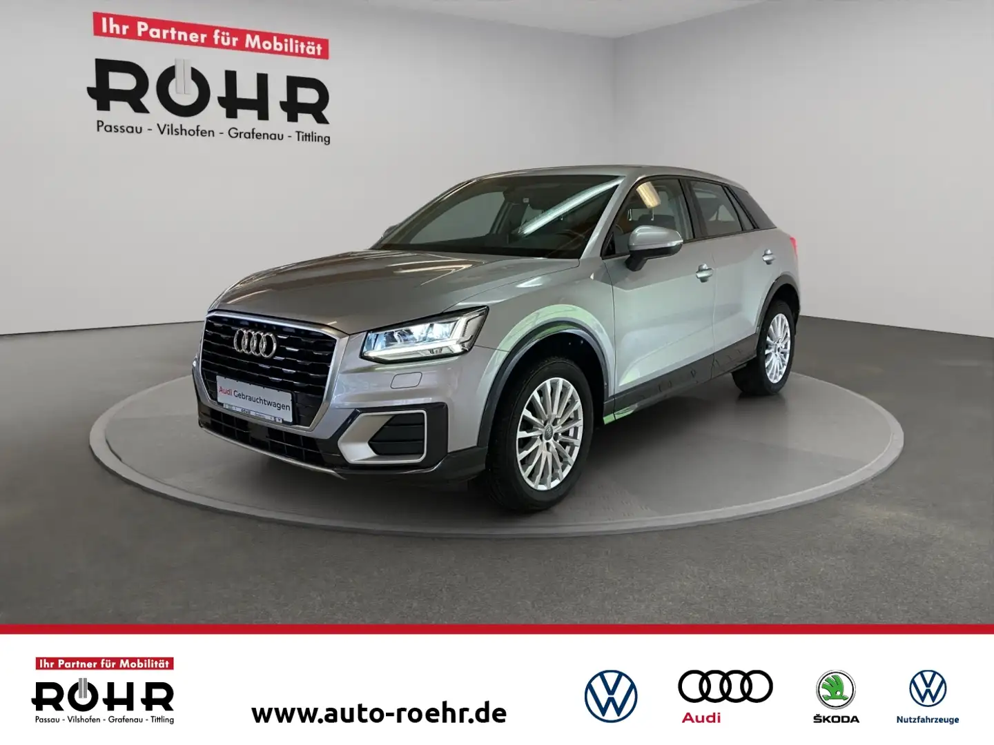Audi Q2 Design 35 TFSI S tronic (DAB.SHZ.LED.Navi.AHK) Argent - 1