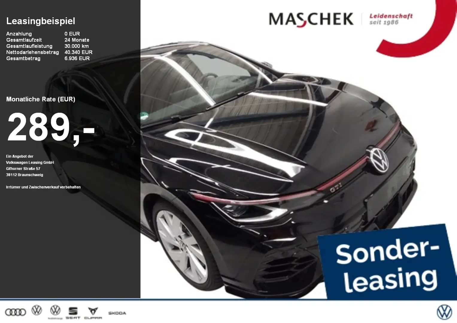 Volkswagen Golf GTI Clubsport Sonderleasing! Navi HUD IQLight Anschlus Noir - 1