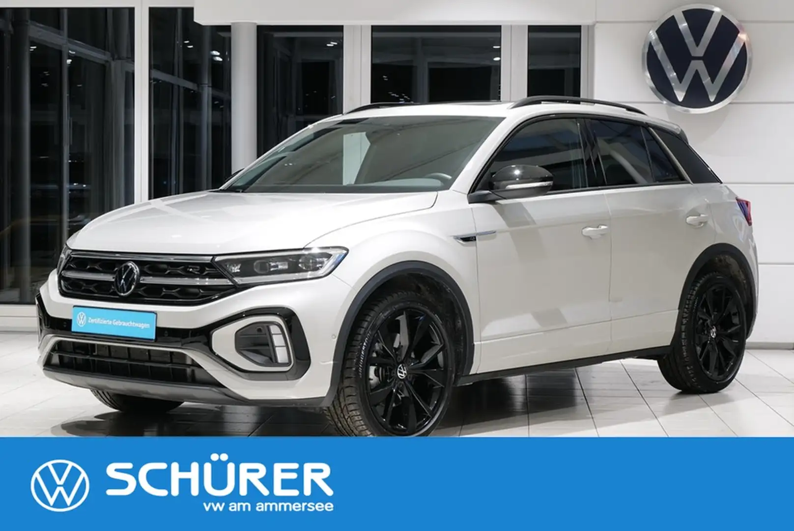 Volkswagen T-Roc 2.0TSI DSG 4M R-Line AHK Pano Leder Beats Matrix Grau - 1