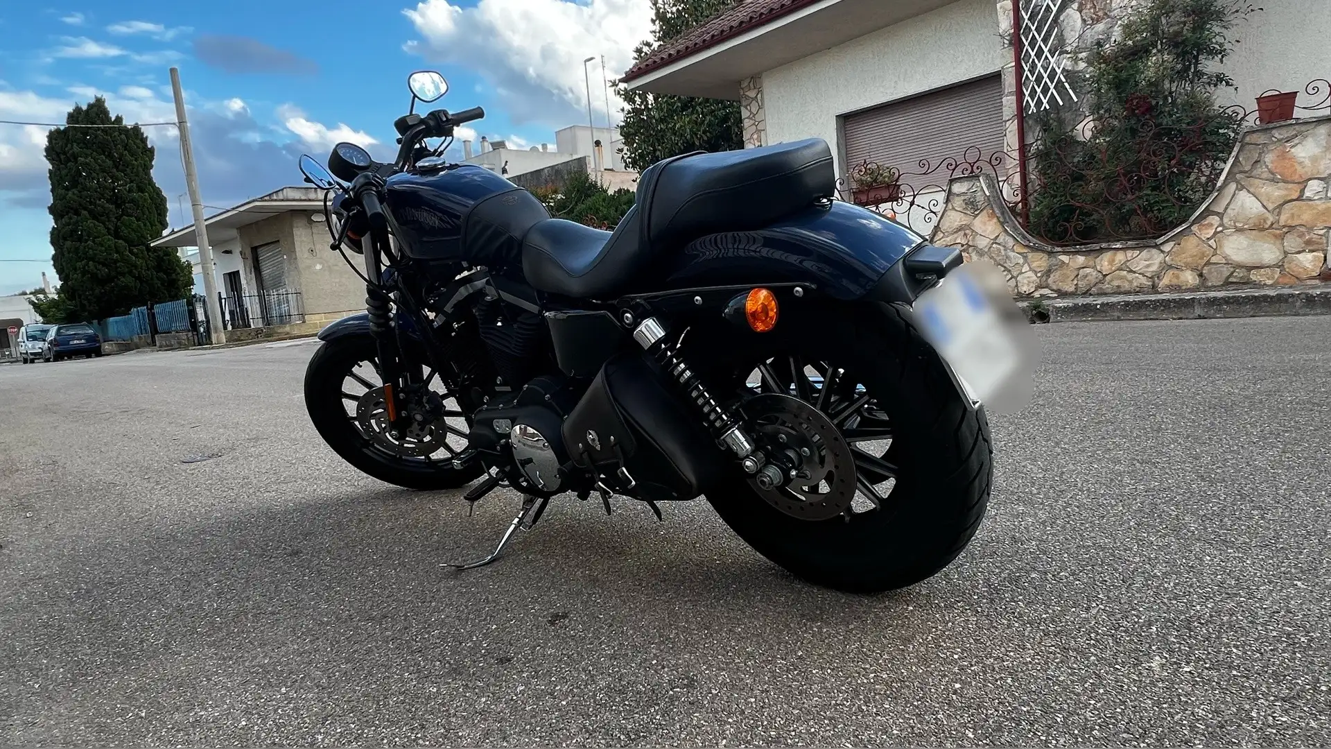 Harley-Davidson Sportster 883 accessoriata Modrá - 2